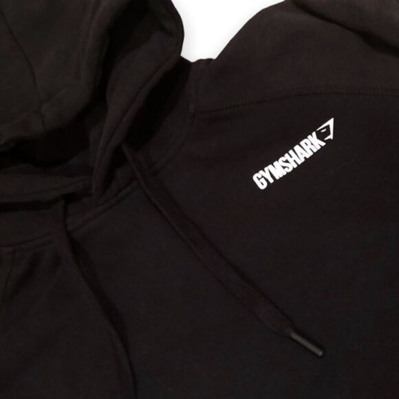 Gymshark Rare Women’s Crest Black Lounge Casual Workout Long Sleeved Sweatshirt - Picture 5 of 6